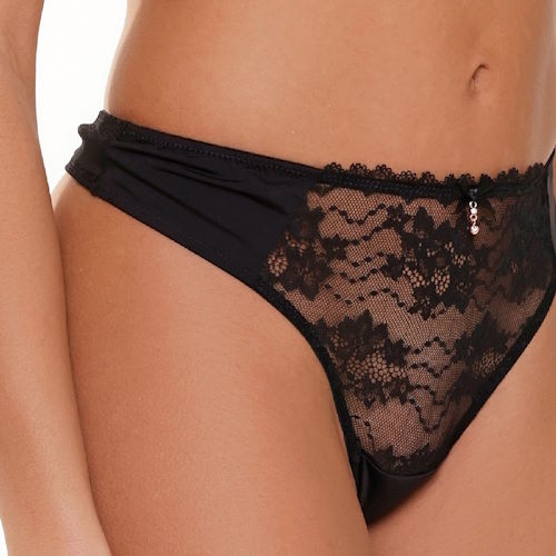 LingaDore Depths of black lingerie noir culotte string LingaDore Depths of black lingerie noir culotte string
