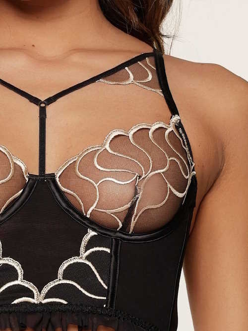 LingaDore Black And Gold noir/or soutien-gorge sans forme LingaDore Black And Gold noir/or soutien-gorge sans forme