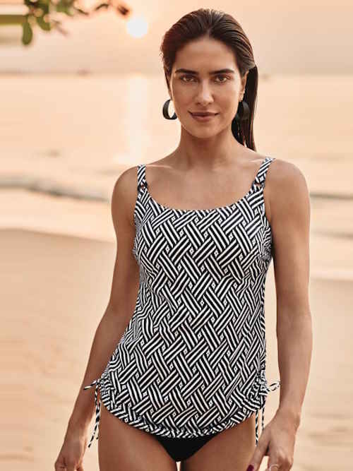 Anita Care Latina noir/blanc tankini à prothèse Anita Care Latina noir/blanc tankini à prothèse