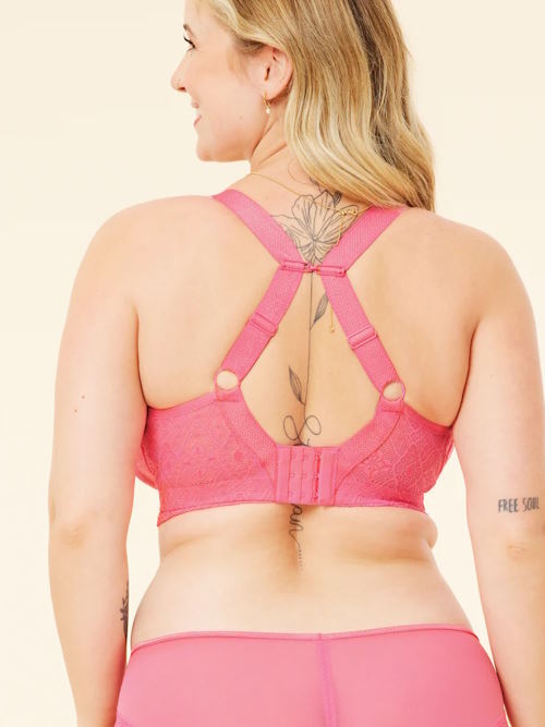 Sucre d'orge Bestie hot pink soutien-gorge sans armatures en dentelle Sucre d'orge Bestie hot pink soutien-gorge sans armatures en dentelle