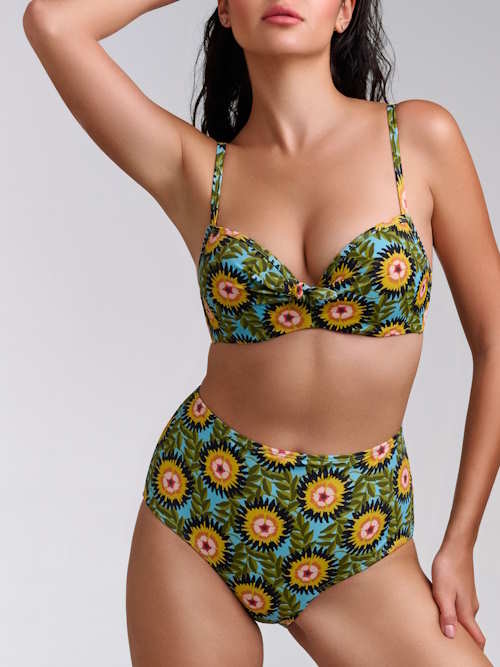 Maillots de bain Marlies Dekkers Bellini vert/print bikinitop push up Maillots de bain Marlies Dekkers Bellini vert/print bikinitop push up
