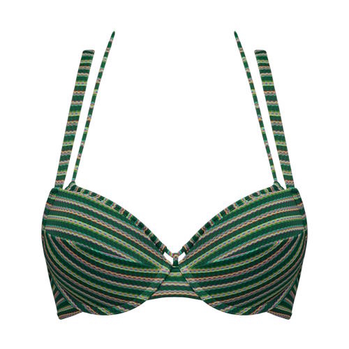 Maillots de bain Marlies Dekkers Holi Vintage vert/print bikinitop push up Maillots de bain Marlies Dekkers Holi Vintage vert/print bikinitop push up