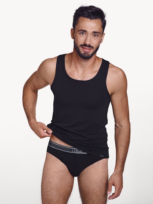 Lisca Zeus noir singlet pour hommes Lisca Zeus noir singlet pour hommes