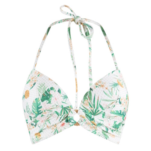 Plage de LingaDore Tropical Botanic blanc/print haut de bikini préformé Plage de LingaDore Tropical Botanic blanc/print haut de bikini préformé