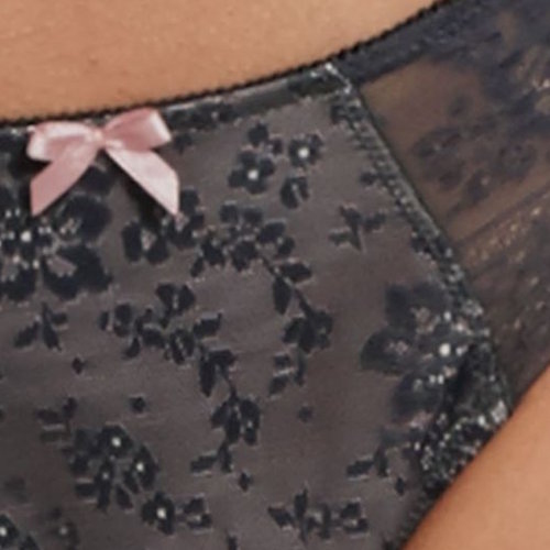 Rosa Faia Fleur anthracite culotte string Rosa Faia Fleur anthracite culotte string
