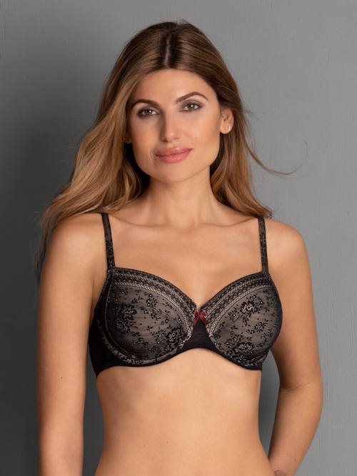 Rosa Faia Fleur noir soutien-gorge sans forme Rosa Faia Fleur noir soutien-gorge sans forme
