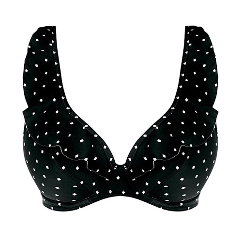 Freya Swim Jewel Cove noir/print soutien-gorge bikini corbeille Freya Swim Jewel Cove noir/print soutien-gorge bikini corbeille