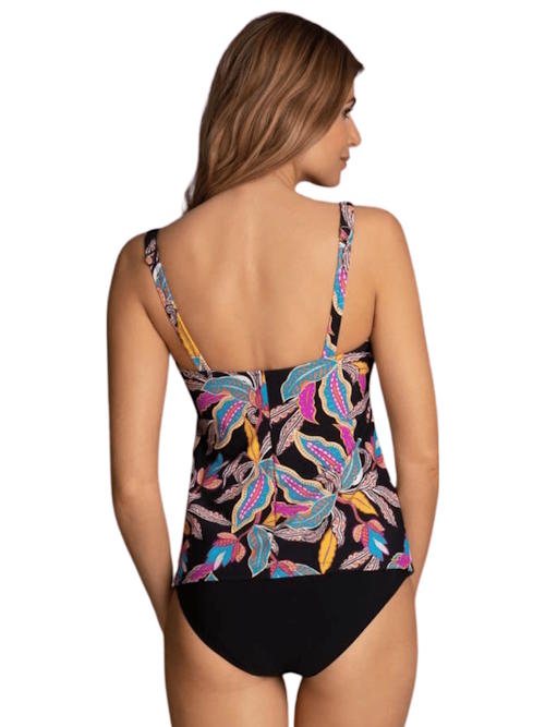 Maillots de bain Rosa Faia Noemi noir/print tankini top Maillots de bain Rosa Faia Noemi noir/print tankini top