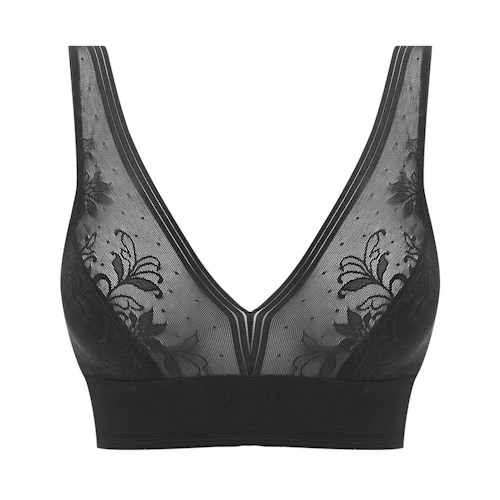 Wacoal Lingerie Net Effects noir soutien-gorge sans forme Wacoal Lingerie Net Effects noir soutien-gorge sans forme