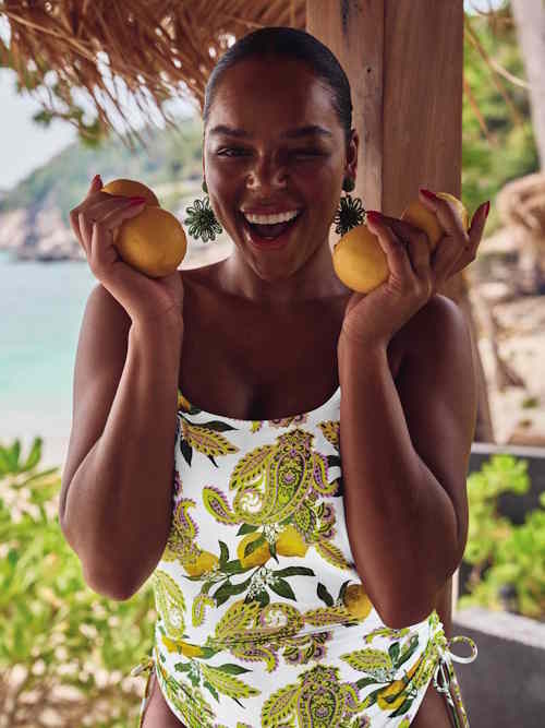 Maillots de bain Rosa Faia Jessy blanc/print maillot de bain Maillots de bain Rosa Faia Jessy blanc/print maillot de bain