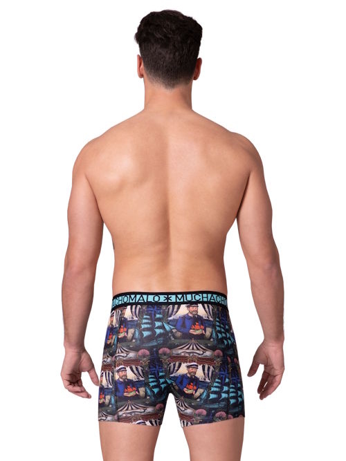 Muchachomalo Captain Donkey multicolore/print boxer en coton Muchachomalo Captain Donkey multicolore/print boxer en coton