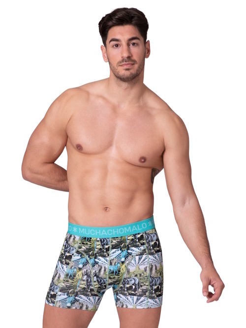 Muchachomalo Captain Donkey multicolore/print boxer en coton Muchachomalo Captain Donkey multicolore/print boxer en coton