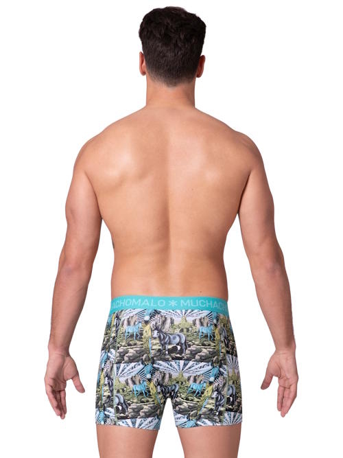 Muchachomalo Captain Donkey multicolore/print boxer en coton Muchachomalo Captain Donkey multicolore/print boxer en coton