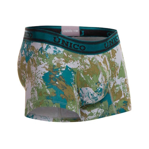 Mundo Unico Tinte Aspero vert/print sport trunk Mundo Unico Tinte Aspero vert/print sport trunk