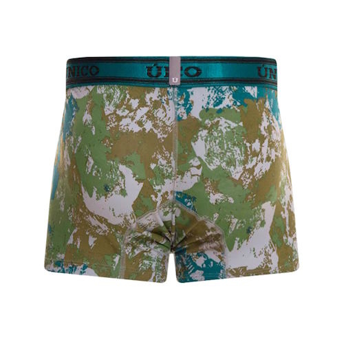 Mundo Unico Tinte Aspero vert/print sport trunk Mundo Unico Tinte Aspero vert/print sport trunk