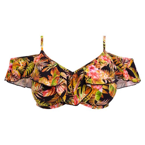 Elomi Swim Tiger Valley noir soutien-gorge bikini corbeille Elomi Swim Tiger Valley noir soutien-gorge bikini corbeille