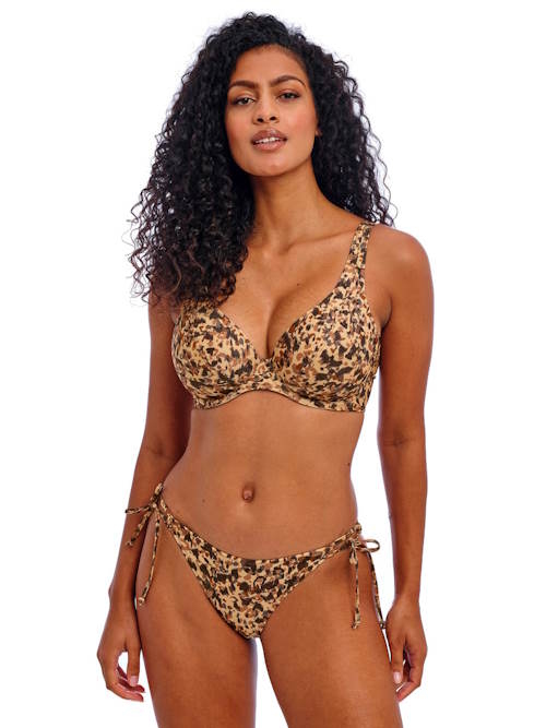 Freya Swim Arizona Wave marron/print slip de bikini Freya Swim Arizona Wave marron/print slip de bikini