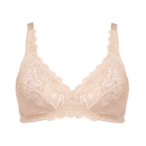 Wacoal Lingerie Eglantine poudre soutien-gorge sans armatures en dentelle Wacoal Lingerie Eglantine poudre soutien-gorge sans armatures en dentelle