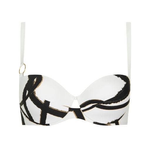 Maillots de bain Lisca Honolulu blanc/noir haut de bikini préformé Maillots de bain Lisca Honolulu blanc/noir haut de bikini préformé