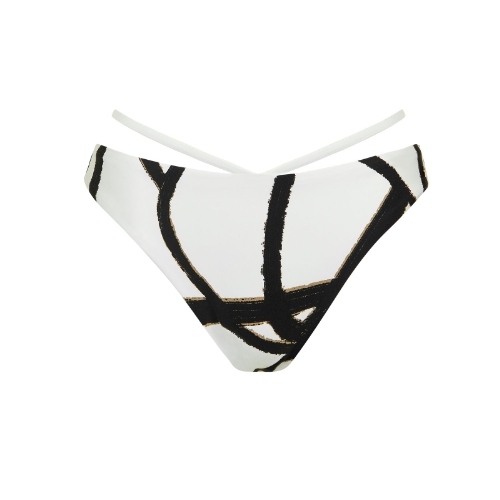 Maillots de bain Lisca Honolulu blanc/noir slip de bikini Maillots de bain Lisca Honolulu blanc/noir slip de bikini