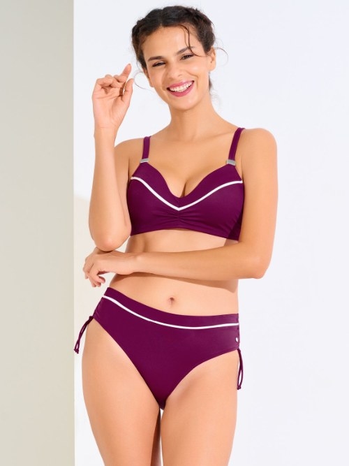 Maillots de bain Lisca Uvita bordeaux slip de bikini Maillots de bain Lisca Uvita bordeaux slip de bikini