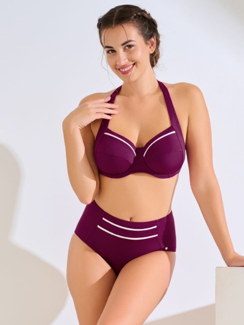 Maillots de bain Lisca Uvita bordeaux slip de bikini Maillots de bain Lisca Uvita bordeaux slip de bikini