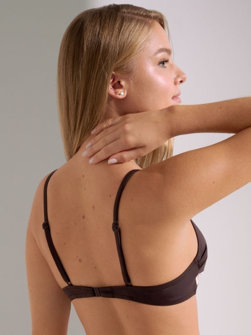 Maillots de bain Lisca Toulouse marron haut de bikini préformé Maillots de bain Lisca Toulouse marron haut de bikini préformé