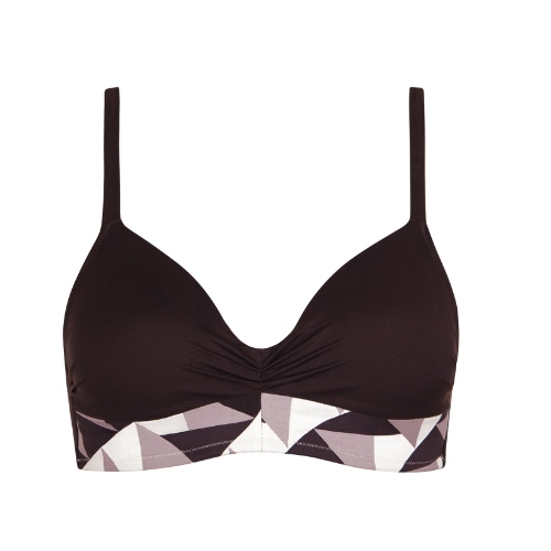 Maillots de bain Lisca Toulouse marron haut de bikini préformé Maillots de bain Lisca Toulouse marron haut de bikini préformé