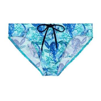 HOM Swimwear Tartane Bleu Slip de Bain HOM Swimwear Tartane Bleu Slip de Bain