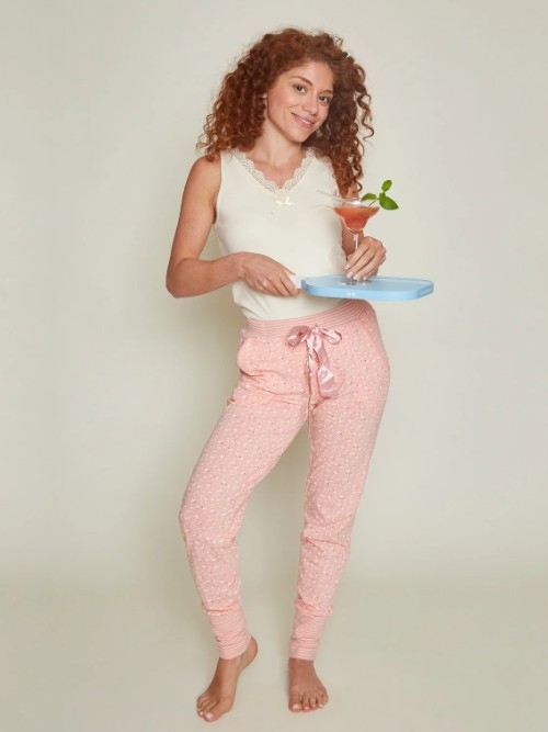 Charlie Choe Cocktail rose rose/print pantalon de pyjama Charlie Choe Cocktail rose rose/print pantalon de pyjama