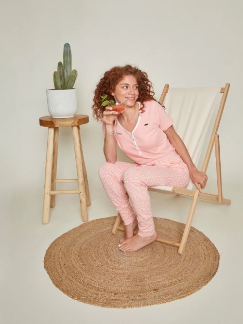 Charlie Choe Cocktail rose rose/print pantalon de pyjama Charlie Choe Cocktail rose rose/print pantalon de pyjama