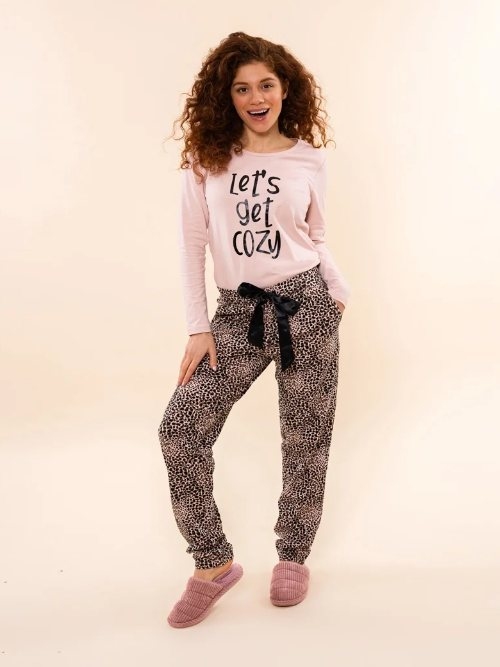 Charlie Choe Cozy Days rose/print chemise de nuit Charlie Choe Cozy Days rose/print chemise de nuit