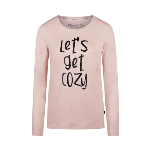 Charlie Choe Cozy Days rose/print chemise de nuit Charlie Choe Cozy Days rose/print chemise de nuit