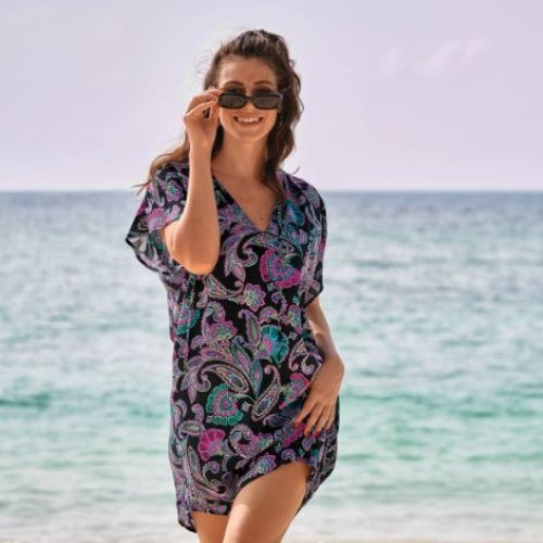 Maillots de bain Rosa Faia  noir robe de plage Maillots de bain Rosa Faia  noir robe de plage